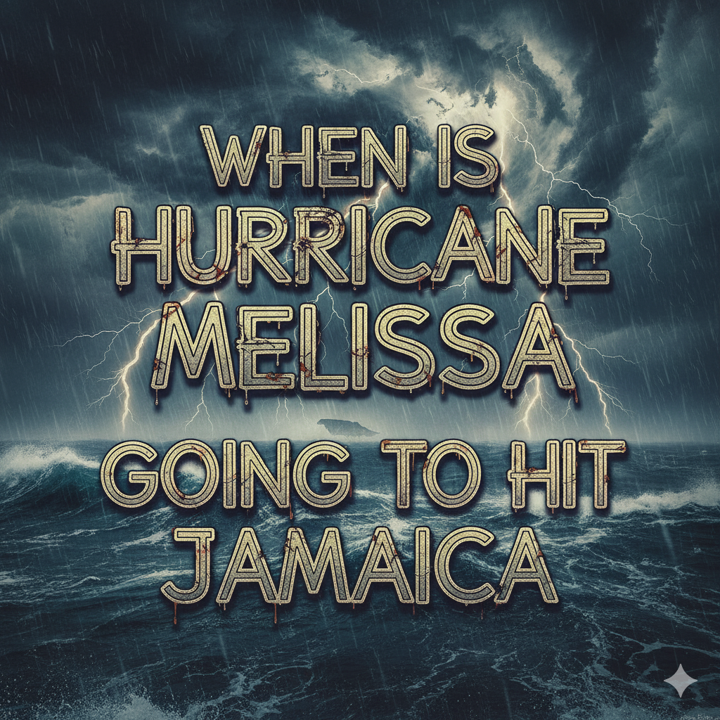when is hurricane melissa going to hit jamaica