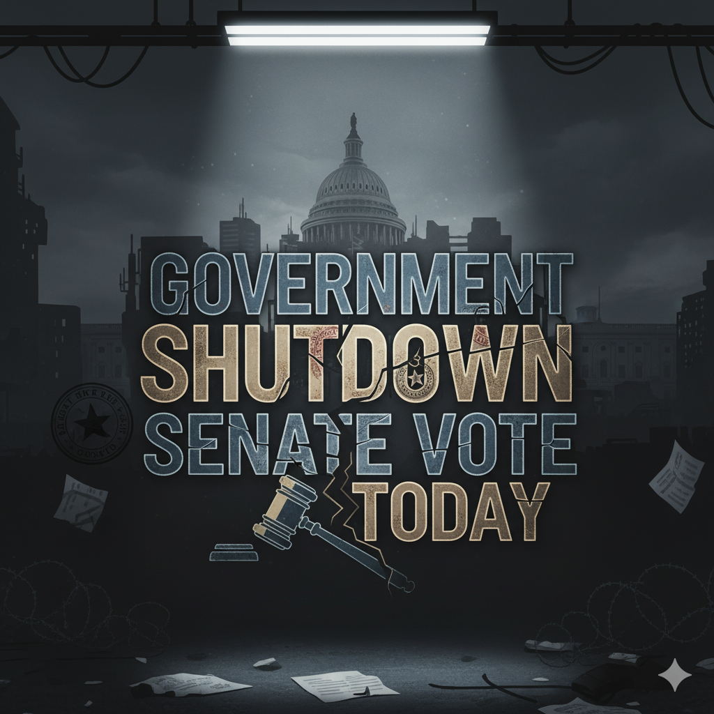 government shutdown senate vote today