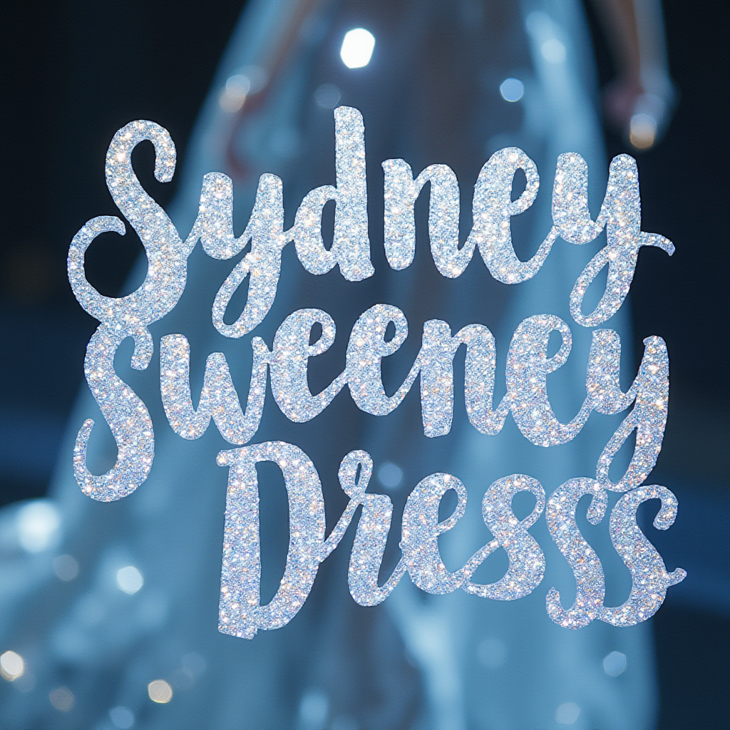 sydney sweeney silver dress