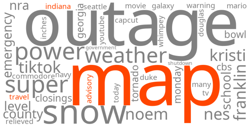 indiana travel advisory map
